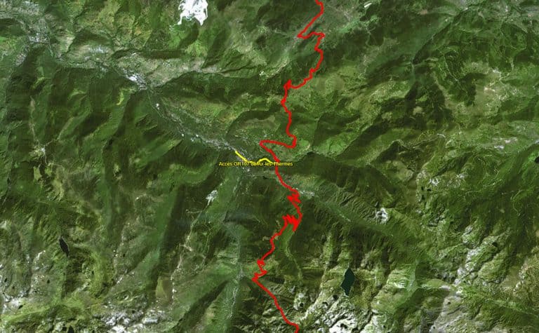 Accès GR107 Ax-les-Thermes - Traces GPX du GR107