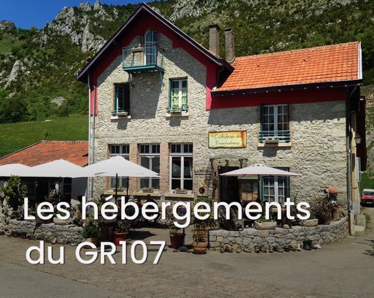 Les hébergements du GR107